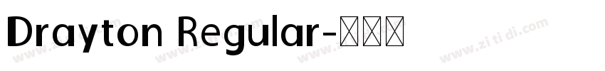 Drayton Regular字体转换